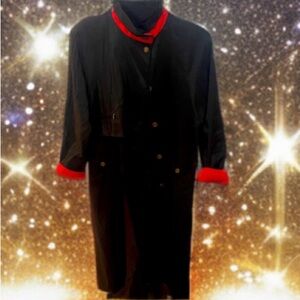 Vintage Forecaster Black Coat with Red Lining Size 11/12